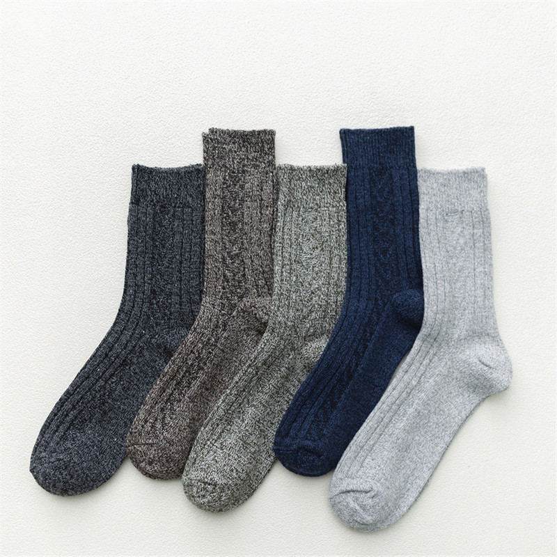 Autumn and Winter Long Double-Needle Parallel Men's and Women's Socks, Thickened Warm Men's and Women's Mid-Calf Socks, Rabbit Wool Socks Autumn and Winter Long Double-Needle Parallel Men's and Women's Socks, Thickened Warm Men's and Women's Mid-Calf Socks, Rabbit Wool Socks