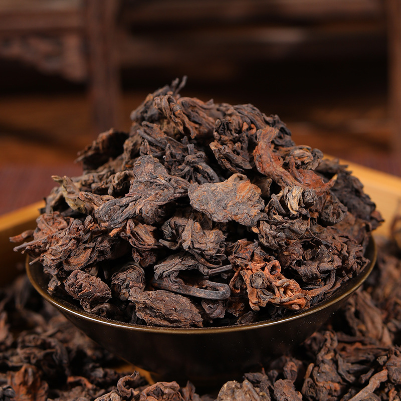 2019年头春普洱老茶头 云南勐海普洱熟茶散装500g自然沱散茶叶