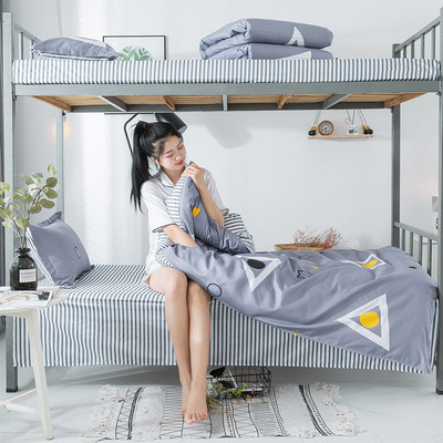 六件套廠家批發學生宿舍磨毛四六人上下鋪學生宿舍三六件套1.5m