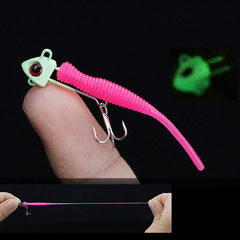 Weihe Mini Glow Fish-Shaped Lead Jig Soft Lure: 5cm, 1.4g / 5.5cm, 2.2g – Lifelike Bionic Lure for Bass Fishing