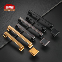 歐式青古銅拉手中式抽屜櫥櫃鞋柜子衣櫃門小把手現代簡約單孔美式