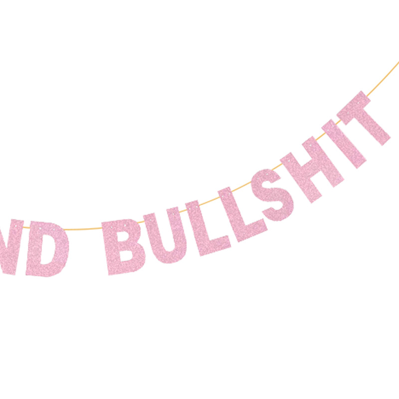 Fiesta de un solo partido guirnalda decoración europea y americana de oro rosa fiesta y brillo guirnalda carta banner