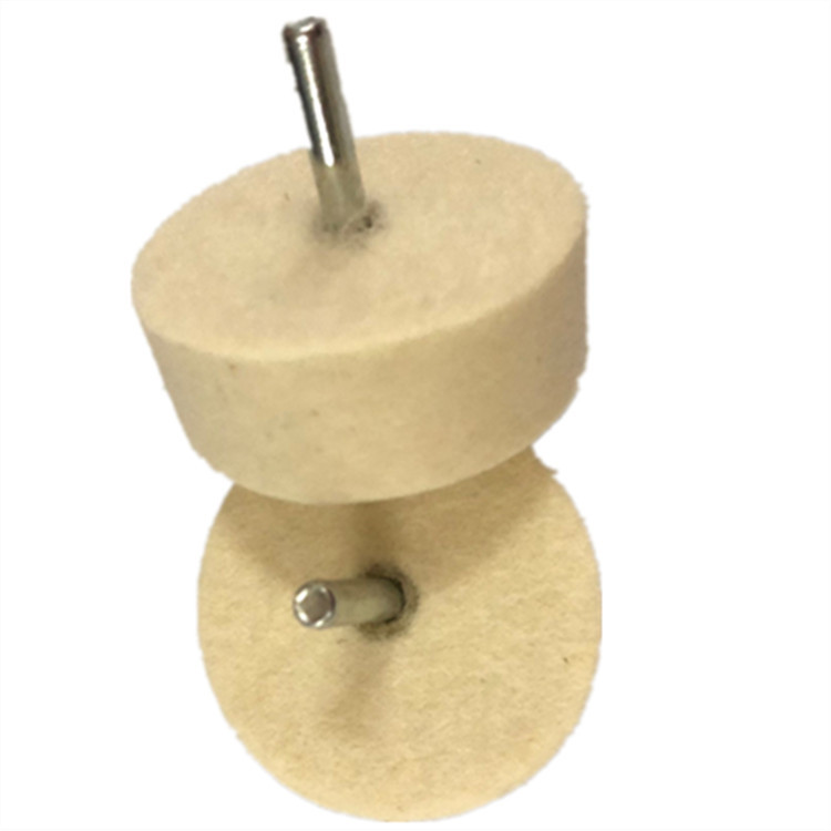 带柄羊毛磨头60*25*6  细白羊毛抛光磨头 圆柱羊毛磨头 镜面抛光