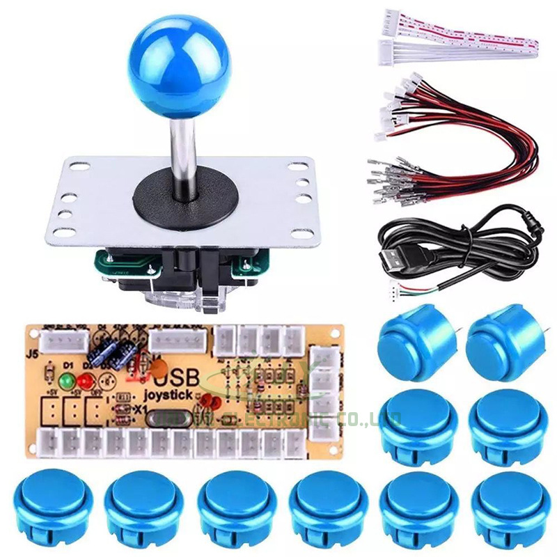 DIY Arcade Rocker kit USB ordenador Juego panel de control tres y Rocker botón accesorios fuente la fábrica