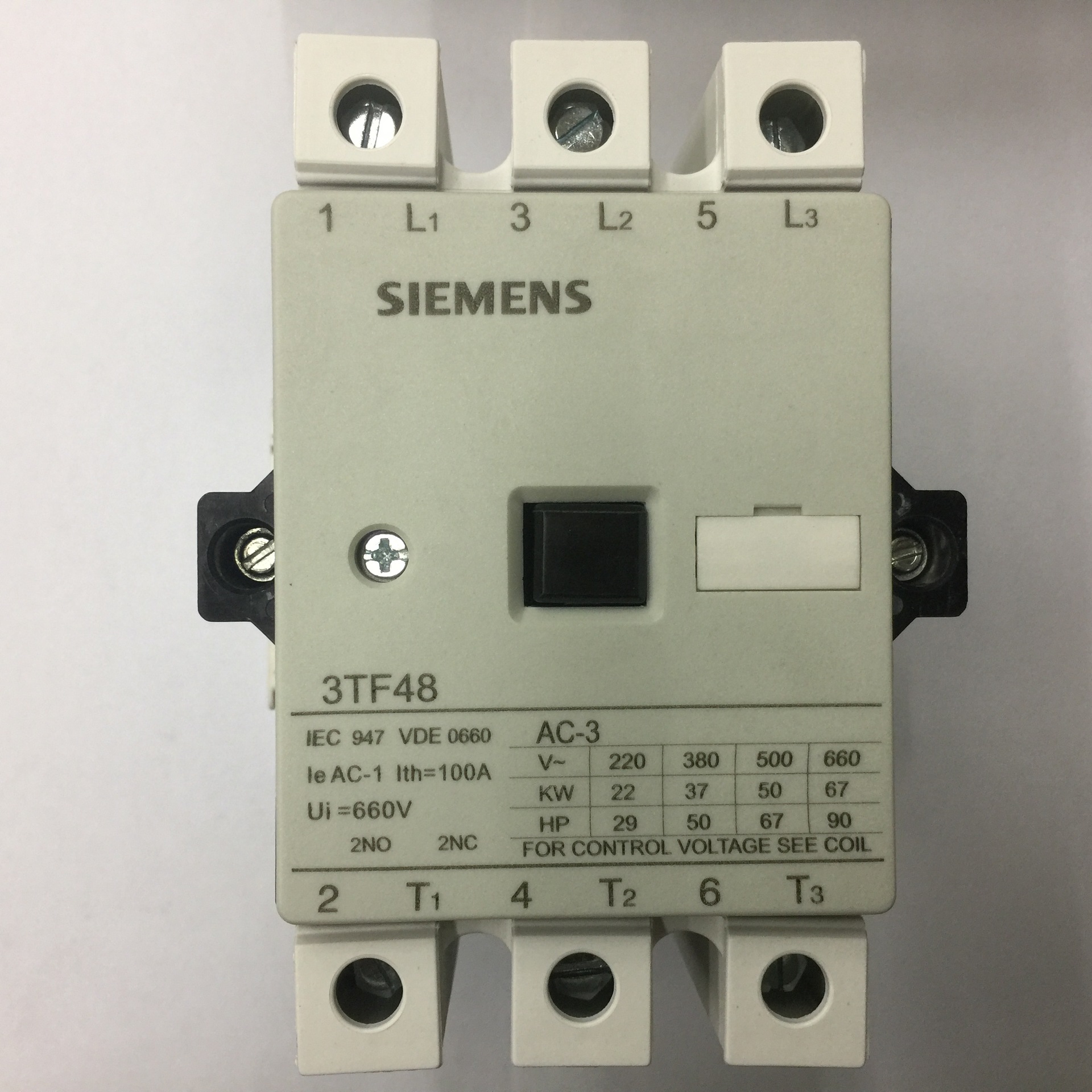 原装正品3TF4822-0XM0 AC220V 50/60Hz西门子三级交流接触器