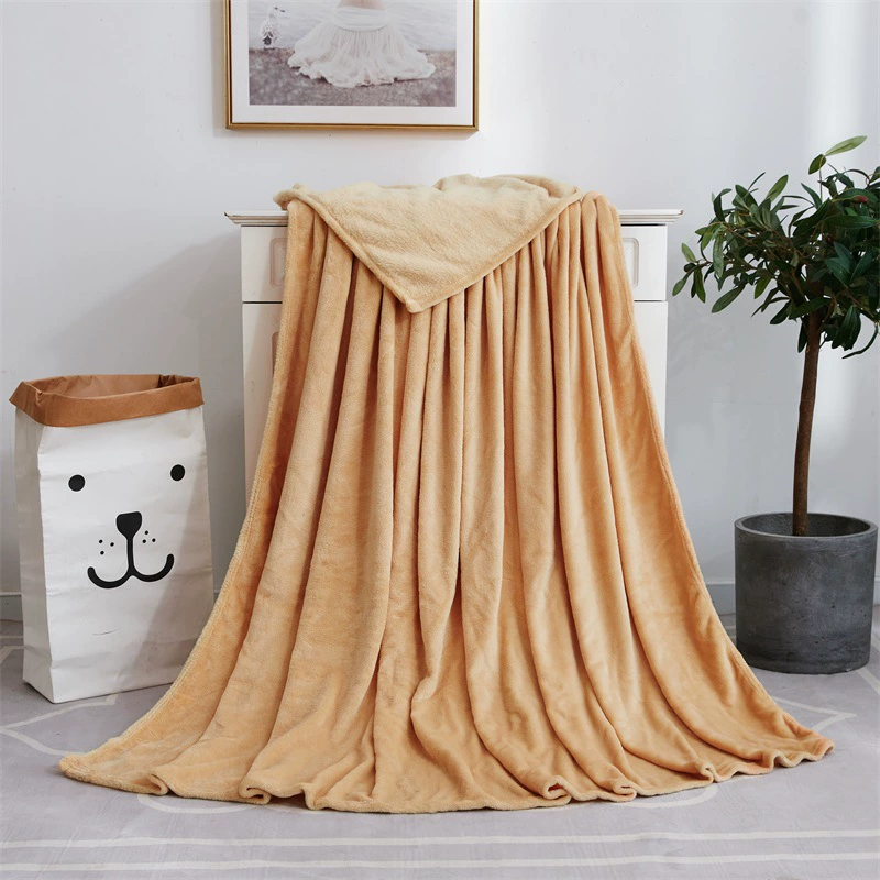 Коралловый фланелевый плед, Cloud Mink Velvet 120D, несколько размеров 50×70–200×230 см, подарок и йога
