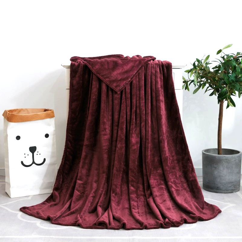 Коралловый фланелевый плед, Cloud Mink Velvet 120D, несколько размеров 50×70–200×230 см, подарок и йога
