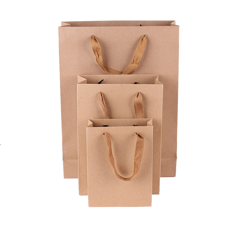 1 blanco Kraft bolsa de papel de los niños creativo arte pasta material DIY hecho a mano pintura bolsa de papel pintado Decoración