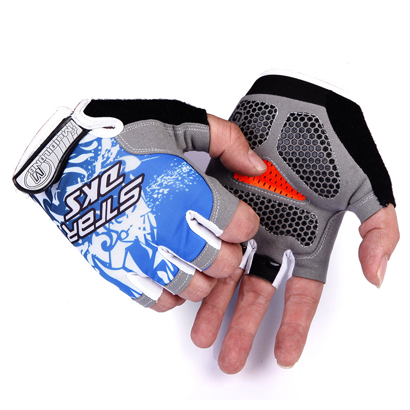 Al Aire Libre ciclismo mano nuevos hombres y mujeres medio dedo guantes ejercicio deportes Palma protección montañismo fino sol-prueba fitness guantes