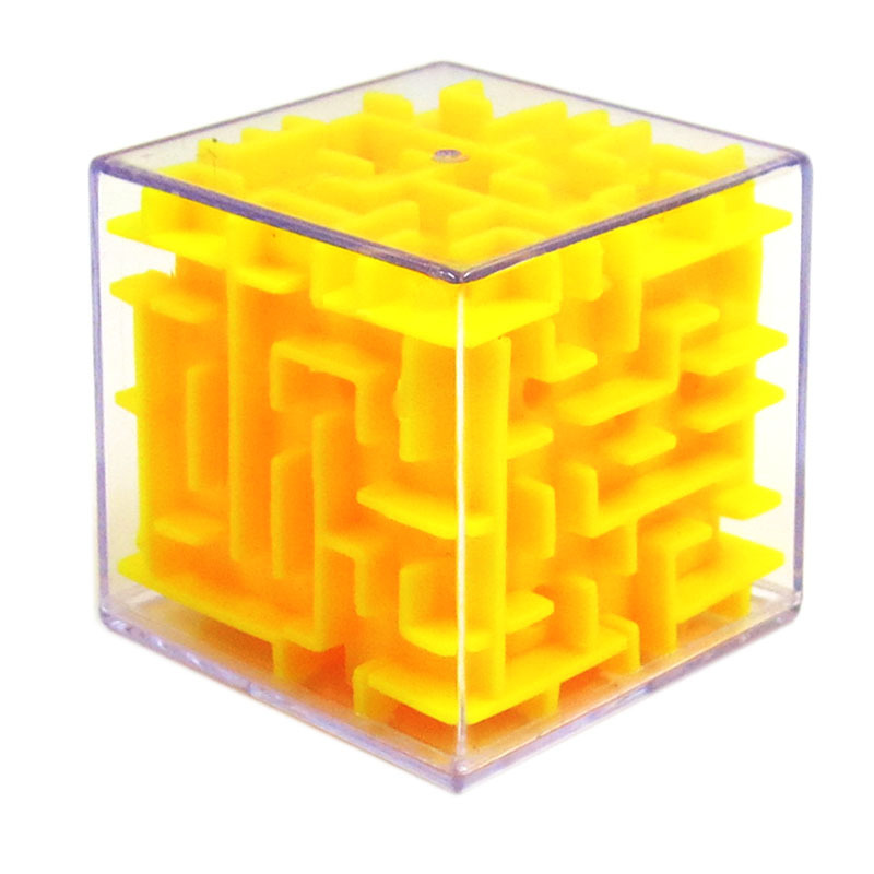 Bola de equilibrio de inteligencia para niños 3D laberinto de inteligencia tridimensional 5,5 cm juguete de cubo de descompresión para adultos