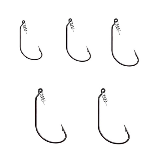 Weihe crank hook lock needle set 50 pieces soft bait single hook soft maggot soft fish hook Texas fishing group accessories wholesale