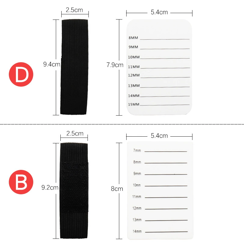 Й eyelash extension hand plate acrylic + elastic strap, 14–15 мм помечено, портативный инструмент
