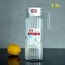 德力青苹果大肚壶竖条壶八角鸭嘴条纹大扎壶加厚耐高温玻璃冷水壶