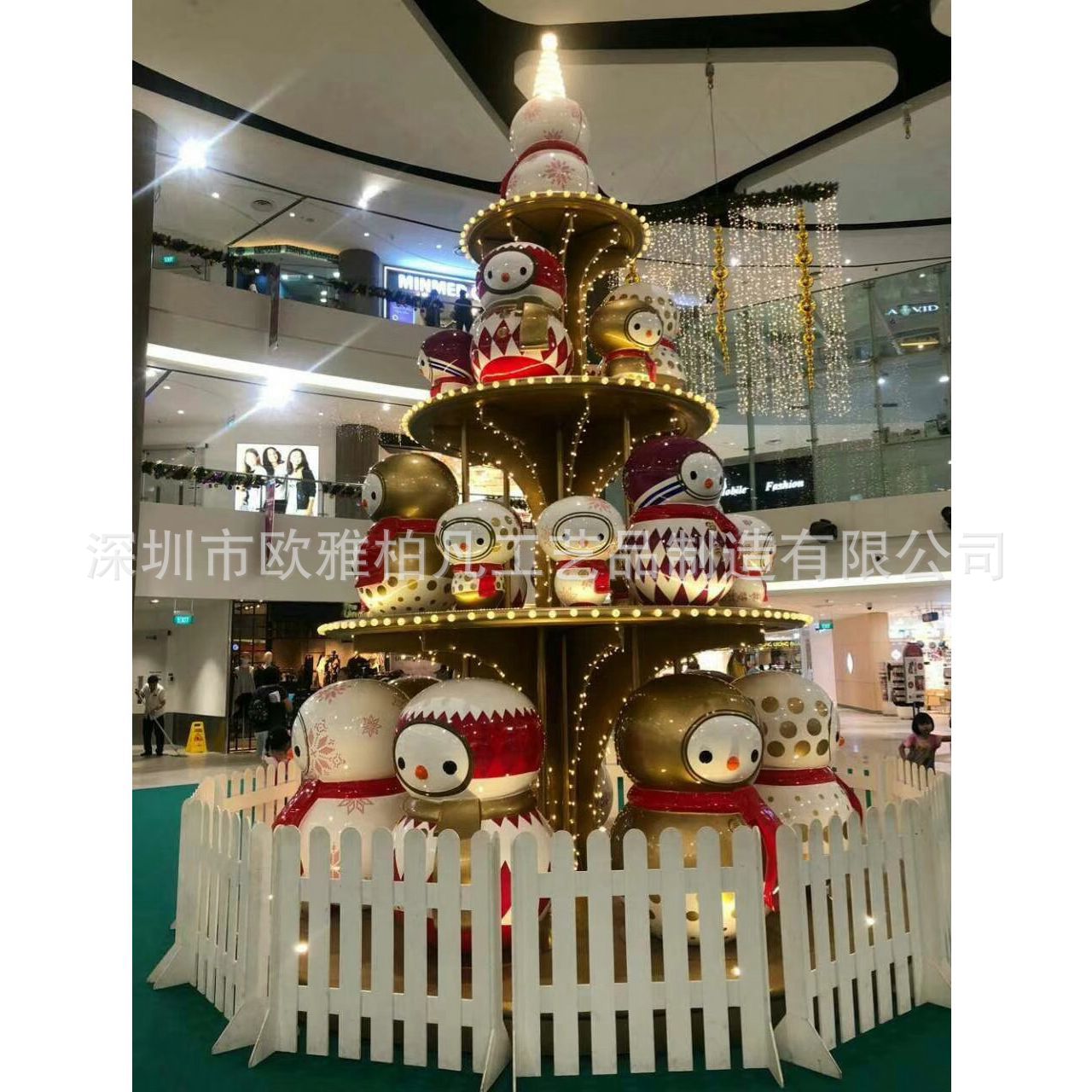 专业制作玻璃钢圣诞雪人 各类玻璃钢圣诞系列美陈装饰