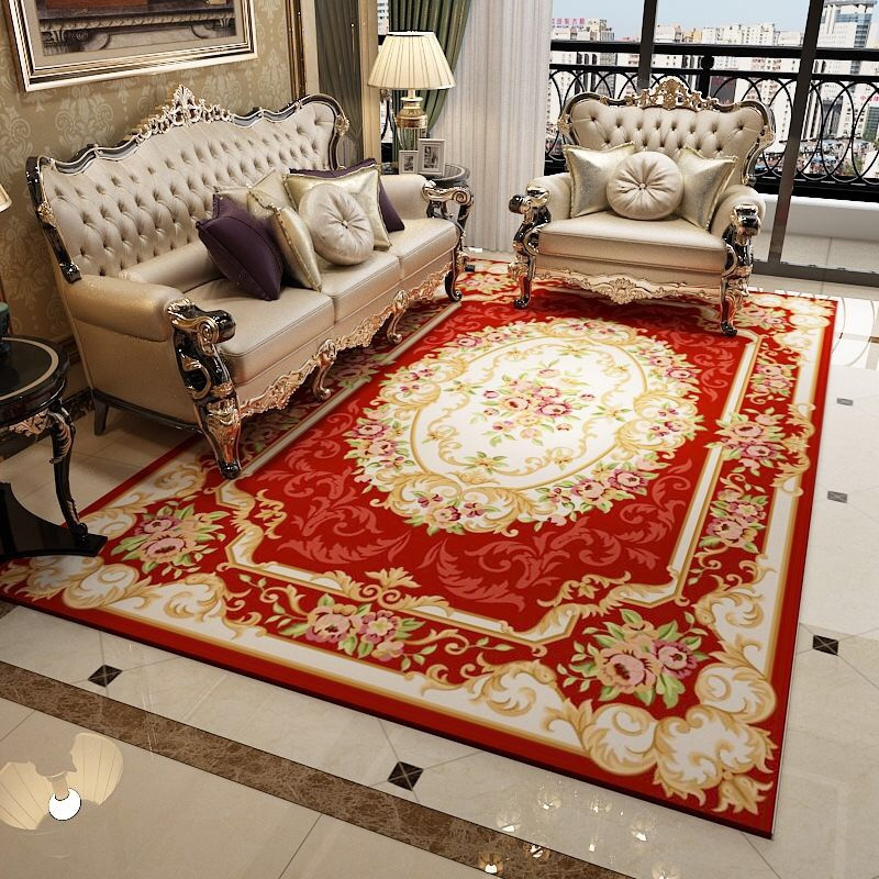 De estilo europeo sala de estar alfombra estera Amazon Bay ventana de la Oficina alfombra completa de impresión de arrastre estera al por mayor