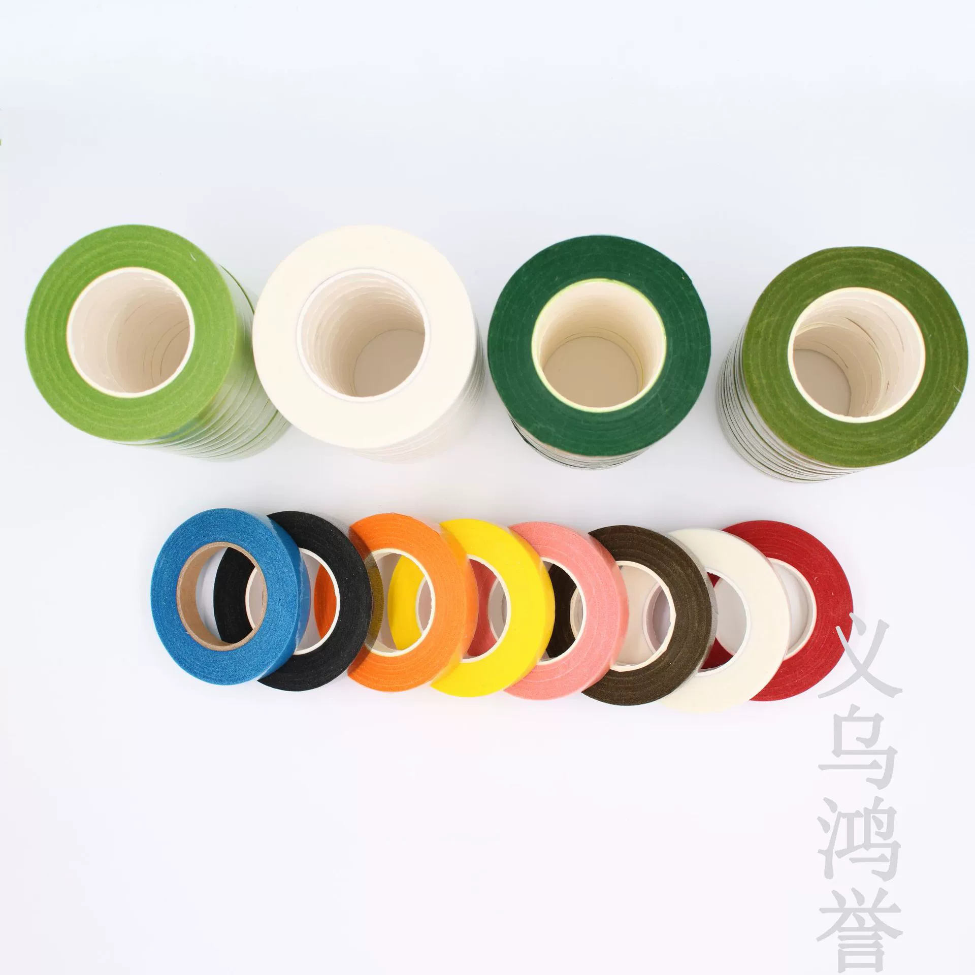 Green colored paper, paper tape, telescopic hair band, handmade, factory direct supply, wholesale