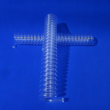 螺旋石英玻璃管石英螺旋管异型透明石英消解管异形石英玻璃螺旋管