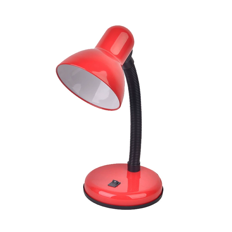 Teaching table lamp, metal study desk lamp, eye-protection LED-compatible, adjustable, no bulb
