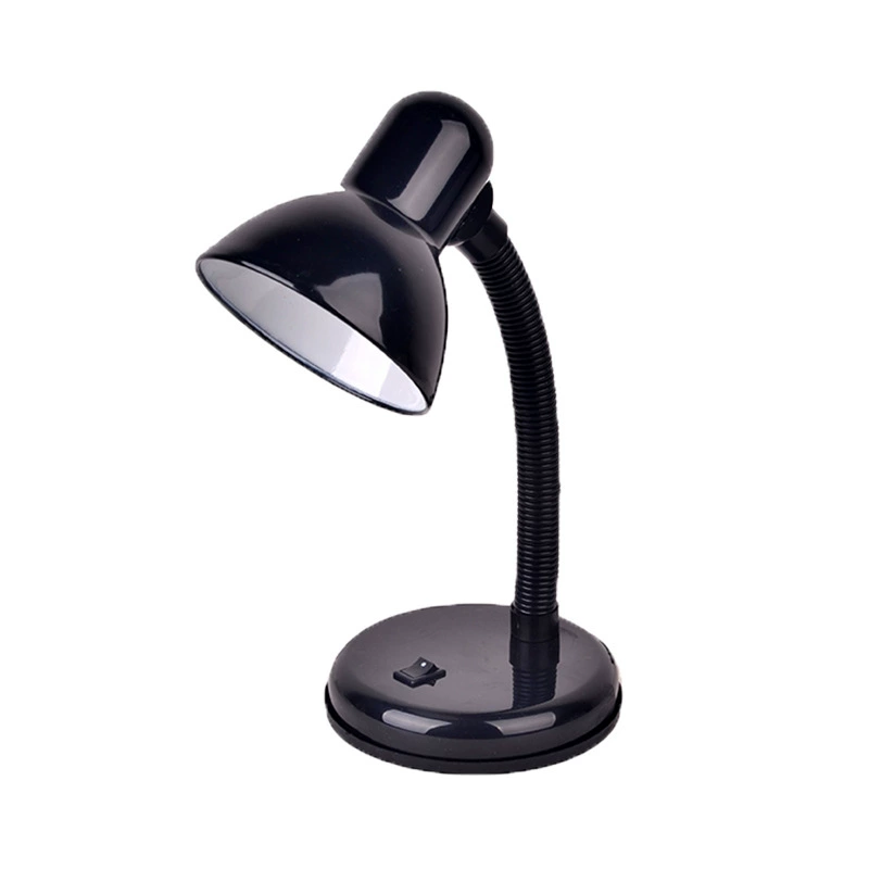 Teaching table lamp, metal study desk lamp, eye-protection LED-compatible, adjustable, no bulb
