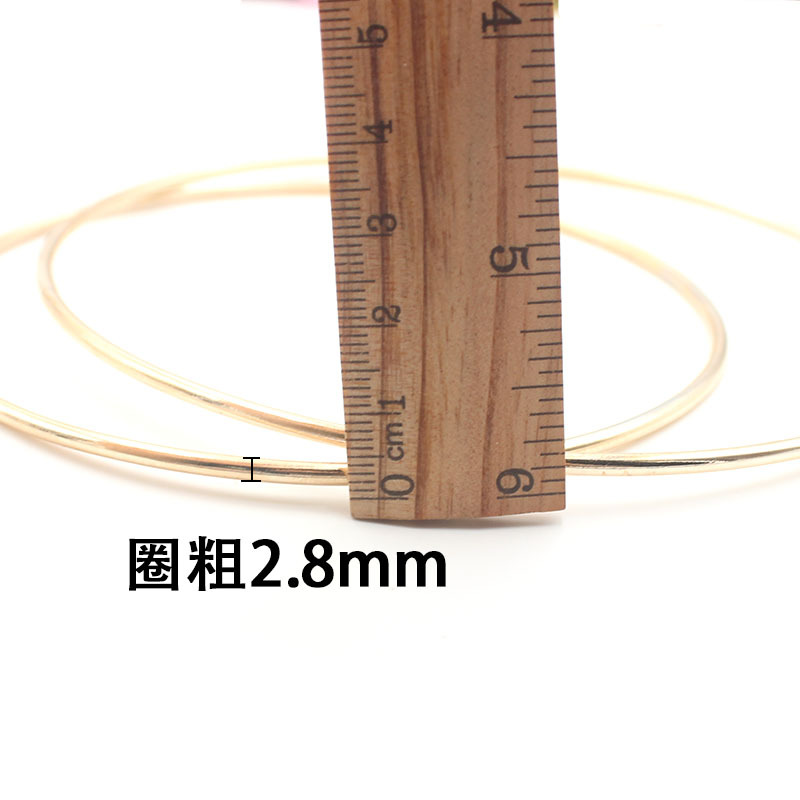 DIY Dream Catcher material hecho a mano accesorios de ropa accesorios de boda anillo de oro de hierro galvanizado anillo de hierro en stock al por mayor