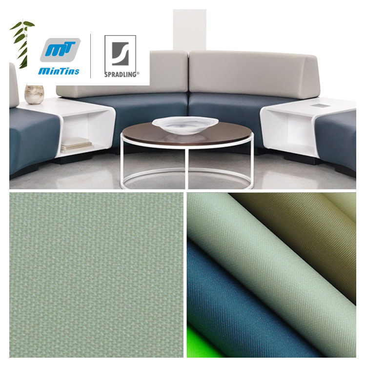 铭田MT工程皮革 防水耐磨过英标阻燃细布纹 机场座椅软包装饰皮革