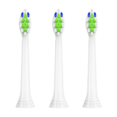 Likers Electric Toothbrush Head 4-Pack Diamond White Type Toothbrush Head HX6064/HX6063 Compatible with Philips