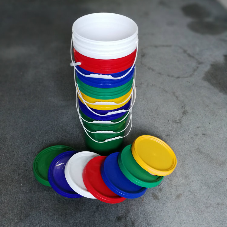 18L升美式塑料桶带盖包装桶18kg公斤防水涂料油漆塑胶桶广口圆桶