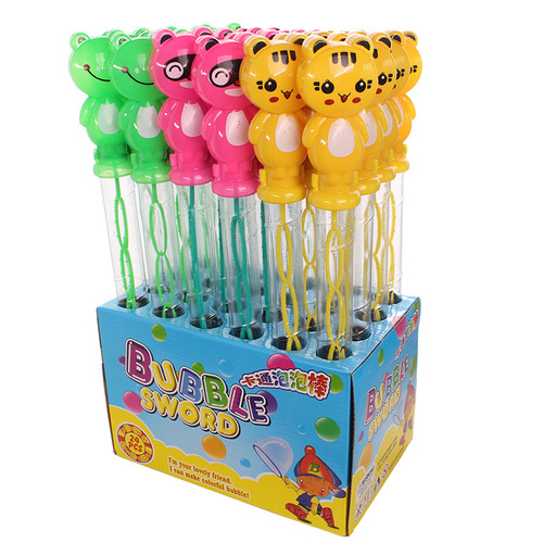 Cartoon bubble wand bubble water wand parent-child outdoor educational toy 38CM bubble blowing stall small gift toy