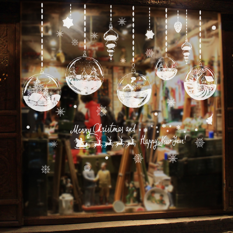 (With bag) Christmas gift decoration sticker clothing shop window sticker glass wall sticker xl828 xl862 (With bag) Christmas gift decoration sticker clothing shop window sticker glass wall sticker xl828 xl862