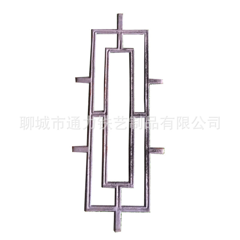 山东厂家 铁艺配件 铸铁古窗式铸铁花配件 厂家小配件
