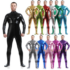 Men's Latex Tight Suit Headless Latex Suit Full Body Super Zentai Stage Performance Costume Amazon Suit