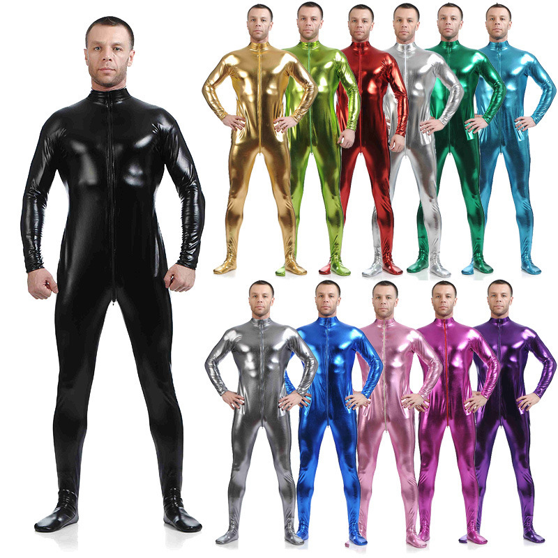 Rubberized Bodysuit Men's Headless Rubber Bodysuit Full Body Superzentai Stage Performance Clothing Amazon Clothing