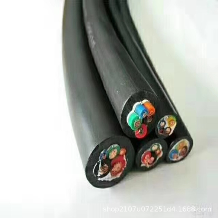 耐磨防冻橡胶软芯电缆国标橡套电力电缆YC2芯2.5平方纯铜电缆