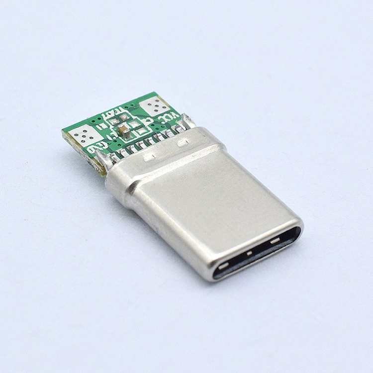 Тип-C Гонгтоу PD растягивающая модель с данными USB2.0PCB одиночное сопротивление разъем мужской голова разъем Type-C