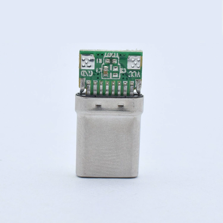 Тип-C Гонгтоу PD растягивающая модель с данными USB2.0PCB одиночное сопротивление разъем мужской голова разъем Type-C