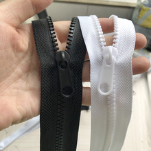 现货黑白5号拉链塑料树脂拉链拉头 防晒衣服装配饰 5号树脂拉头
