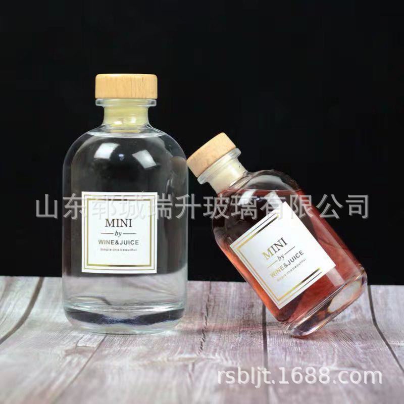 果酒瓶厂家供应500ml青梅酒瓶 250ml果酒瓶 蒙砂果酒瓶