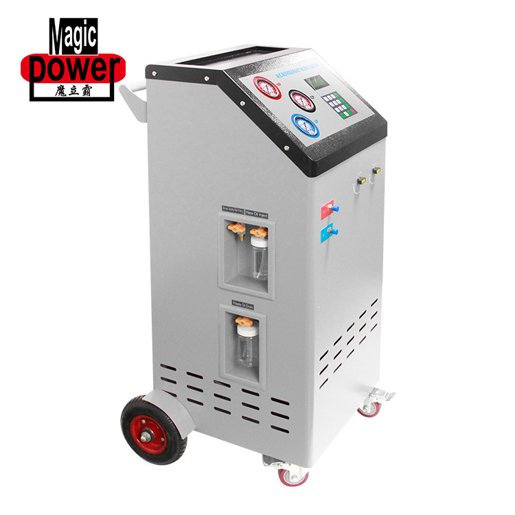 Coche aire acondicionado refrigerante recuperación máquina de llenado manual freón R134a nieve semilla regeneración mantenimiento dispositivo vacío bombeo