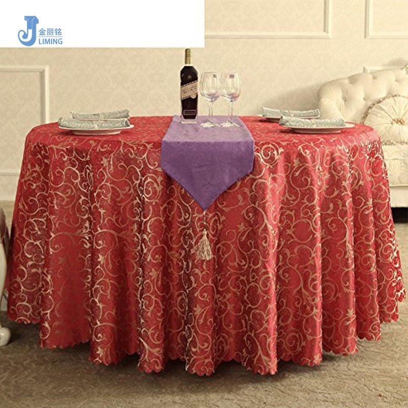 Mantel del hotel restaurante al por mayor mantel de tela mantel redondo del hogar mantel de mesa redonda grande de estilo europeo