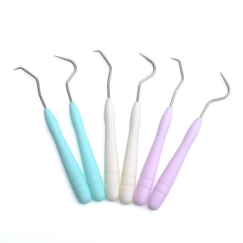 天艺剔牙神器家用304不锈钢金属牙签牙探针挑牙结石口腔工具