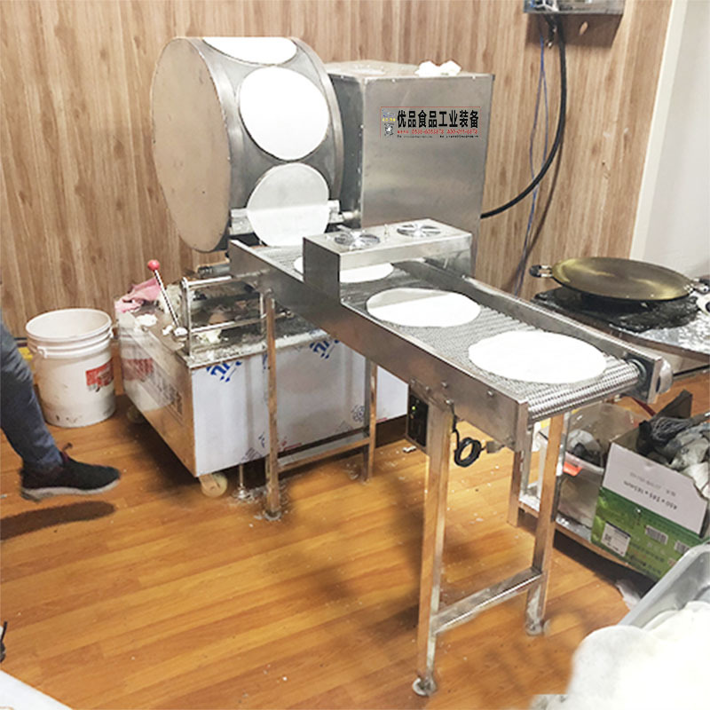 专业生产烤鸭饼机自动烤鸭饼机器品质保证优品全自动烤鸭荷叶饼机