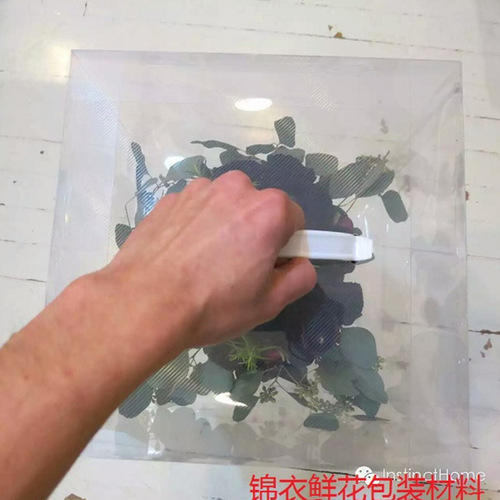Portable Transparent Flower Protection Box, Flower Gift Packaging Box, Hand Held Flower Arrangement Box, Flower Packaging Materials