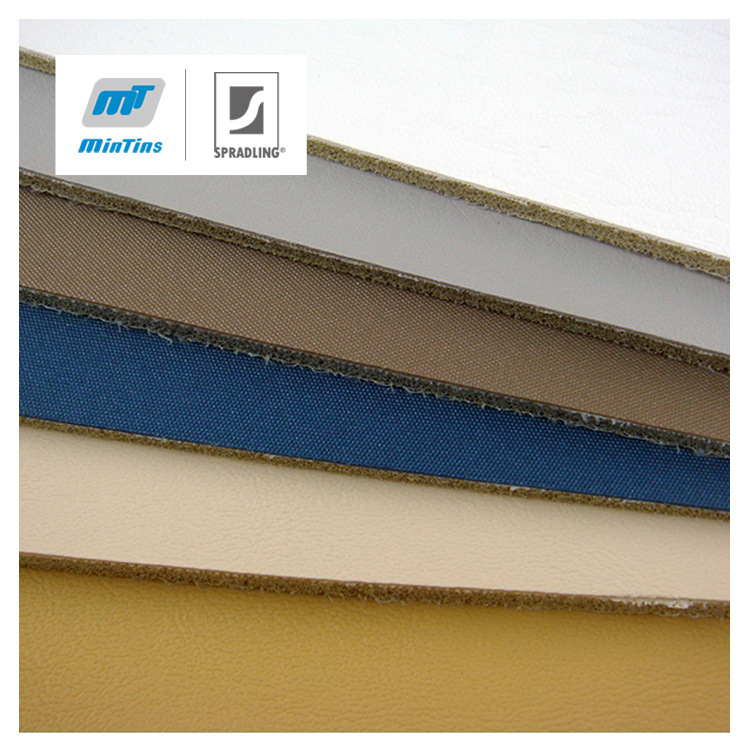 铭田MT皮革复合海绵 IMO阻燃无胶水无气味 游艇内装软包皮革面料