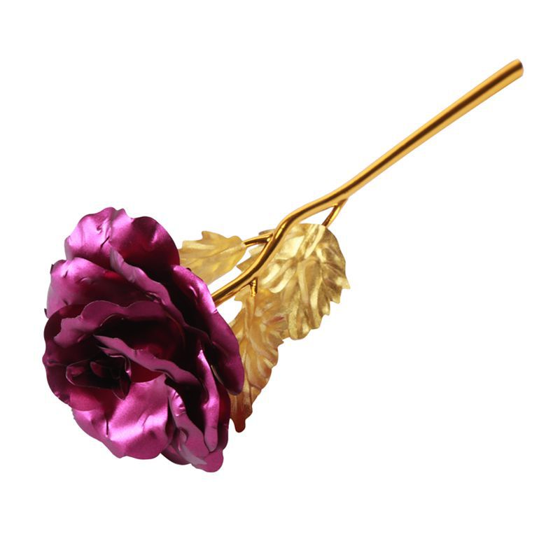 Oro Rosa 24K hoja de oro rosa artificial ramo creativo Día DE LA Madre Día de San Valentín Regalo de Cumpleaños fábrica al por mayor