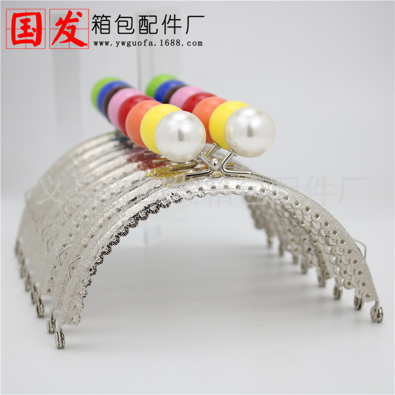 Gran promoción de 12.5cm semicircular encaje en relieve cabeza de caramelo oro plateado 20MM cabeza de caramelo 0805