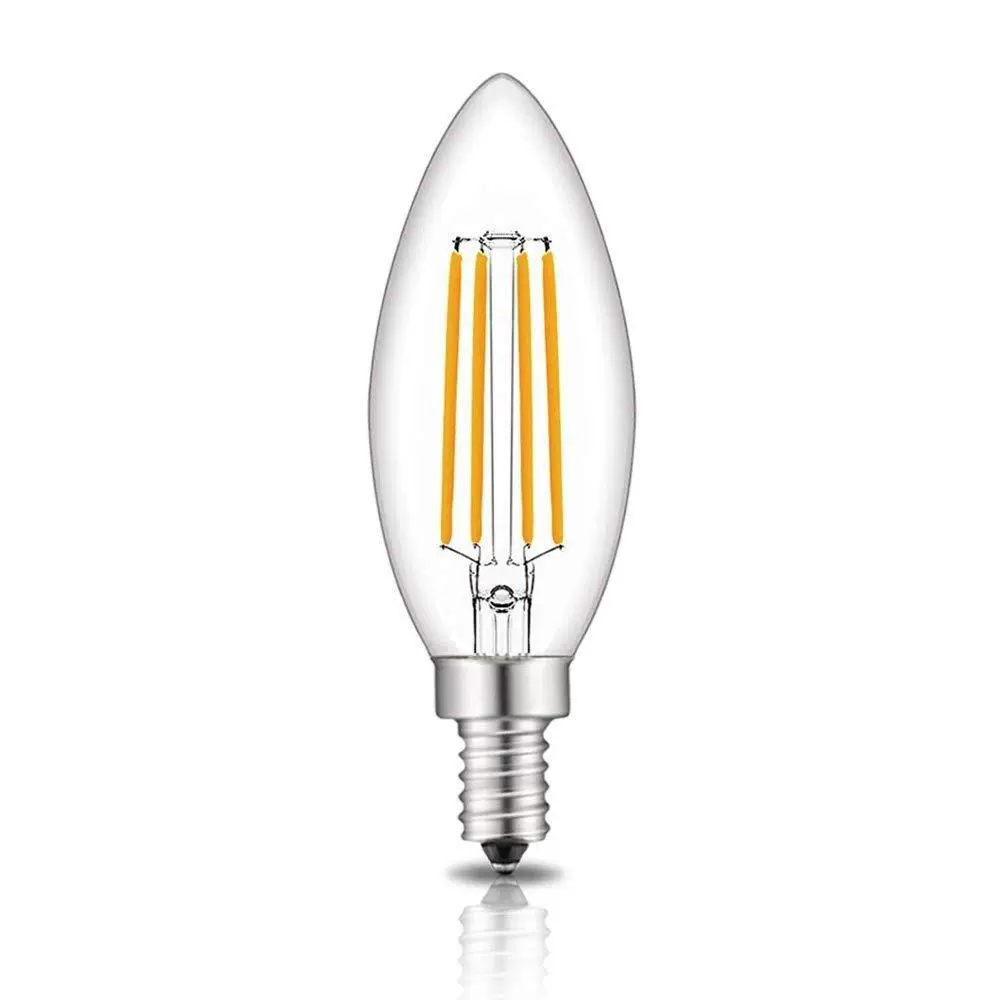 LED свеча, ретро лампа, 110В, 2Вт, 24Вт