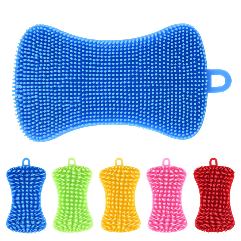 Colorful Color PE dish brush soap-type scouring pad heat insulation decontamination pot dish bowl brush Colorful Color PE dish brush soap-type scouring pad heat insulation decontamination pot dish bowl brush