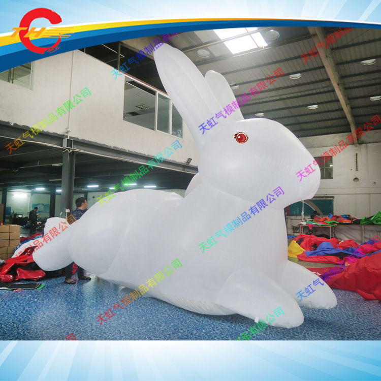 【充气玉兔模型】充气灯光气模 中秋节活动产品 充气月球月饼模型