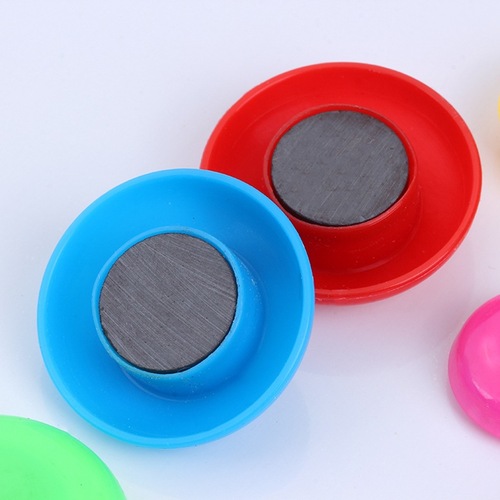Whiteboard blackboard magnet magnetic particle strong magnetic iron office magnet round 30mm magnetic nail color stationery magnetic buckle teaching aids