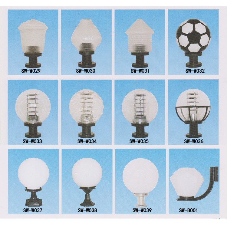 더블 레이어 매그놀리아 램프 그늘 PMMA 아크릴 대나무 촬영 커버 야외 거리 빛 안뜰 풍경 램프 그늘